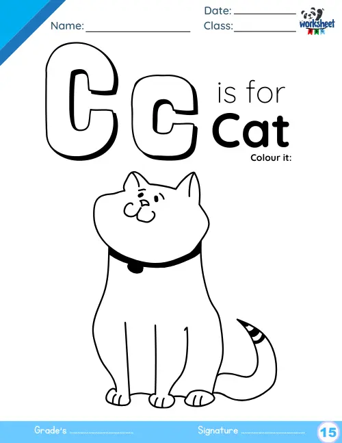 C is for cat.