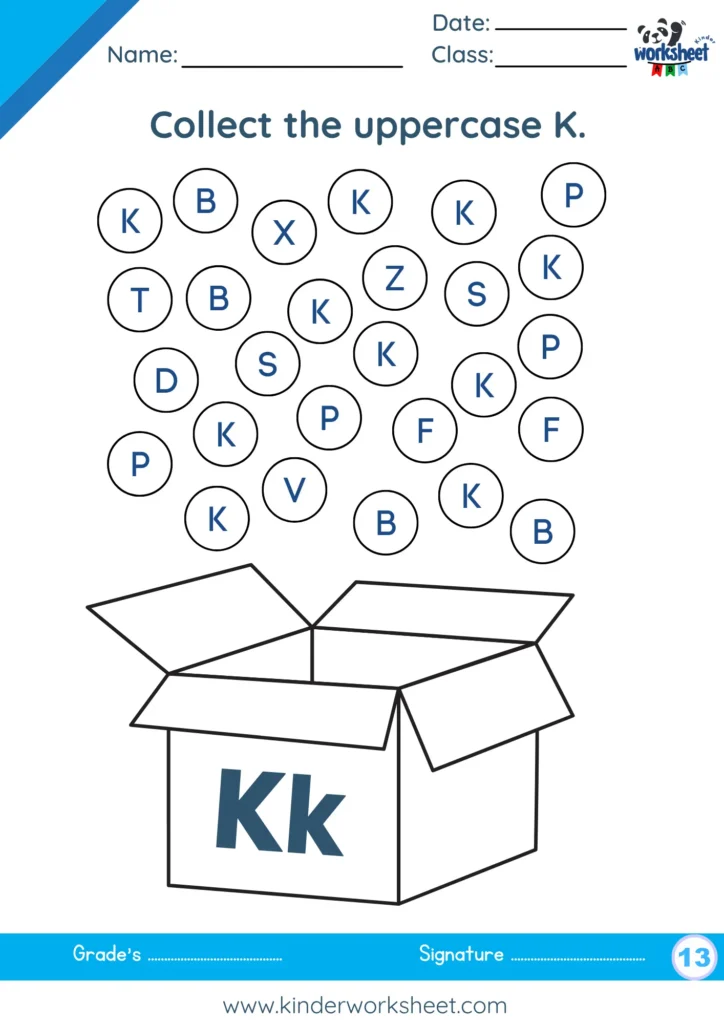 Collect the uppercase K.