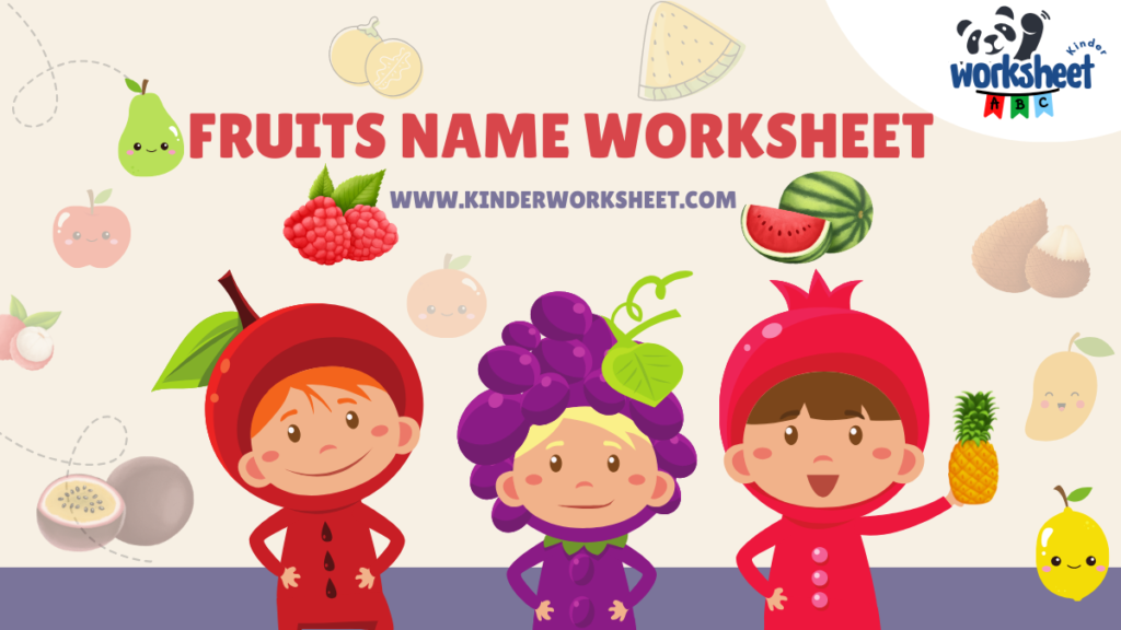 Fruits Name Worksheet