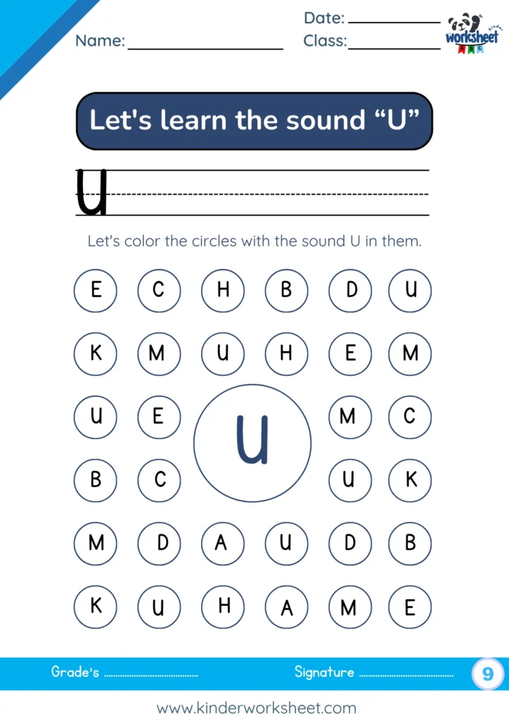 Let's learn the sound “U”