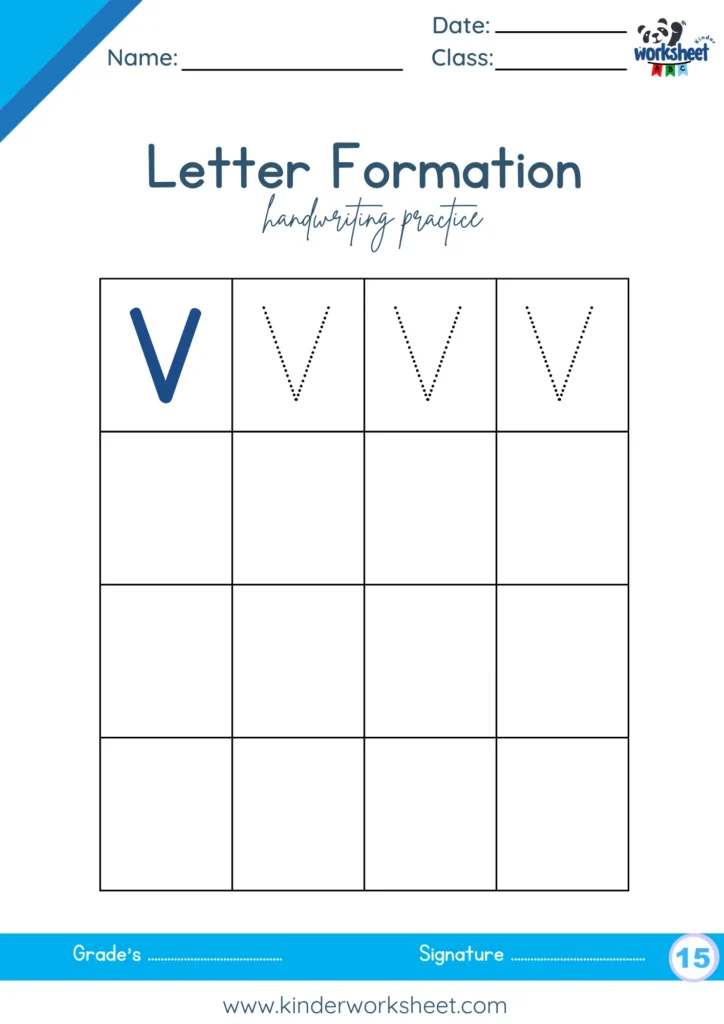 Letter Formation handwriting practice