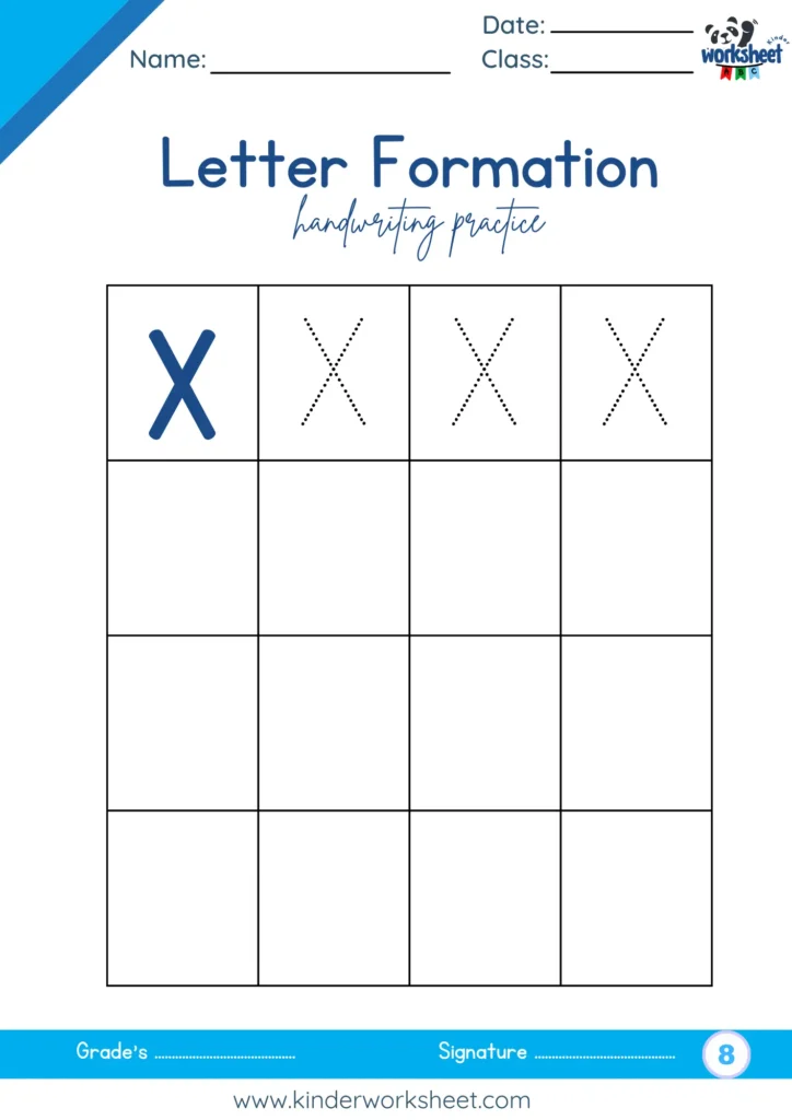 Letter Formation handwriting practice