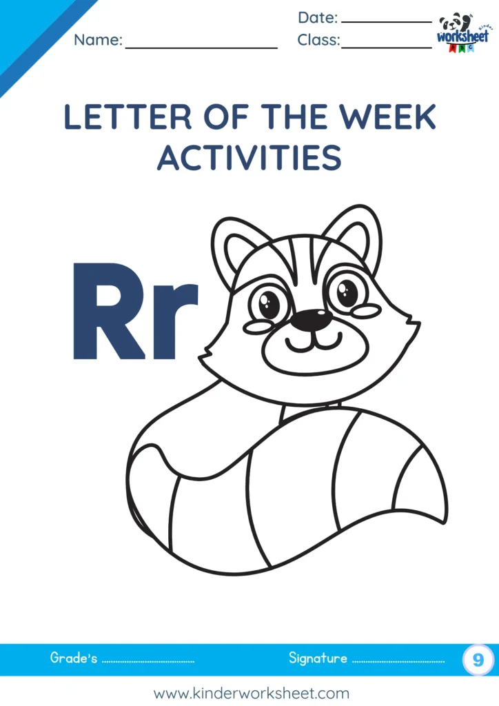 Letter R ACTIVITIES
