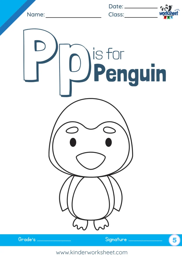 P is for Penguin.