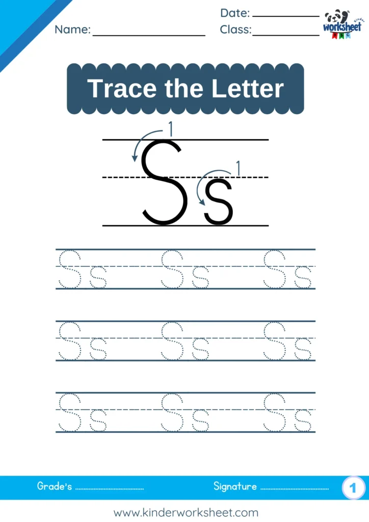 Trace the Letter S