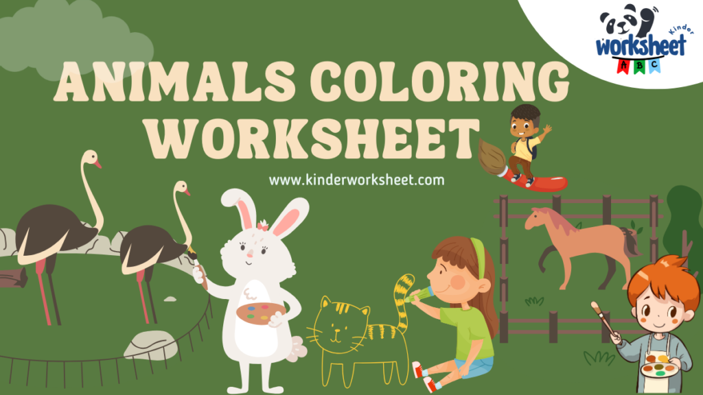 Animals Coloring Worksheet