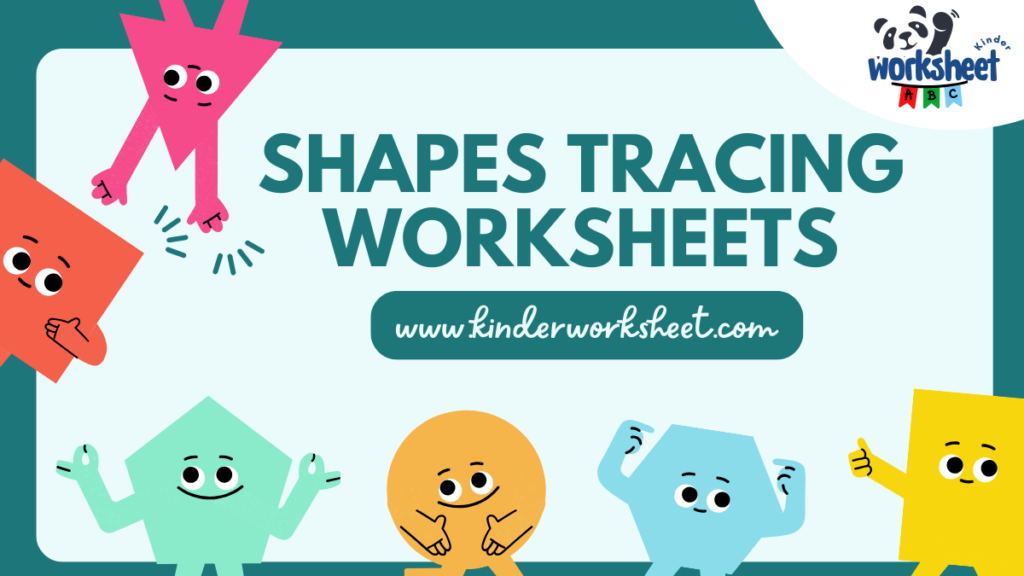Shapes Tracing Worksheets For Kindergarten