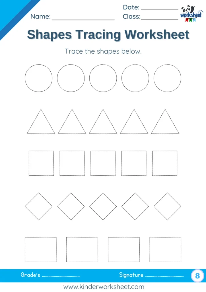 Shapes Tracing Worksheet