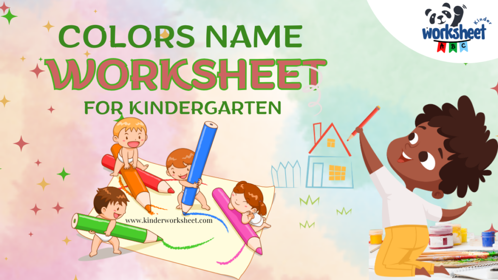 Colors Name Worksheet For Kindergarten