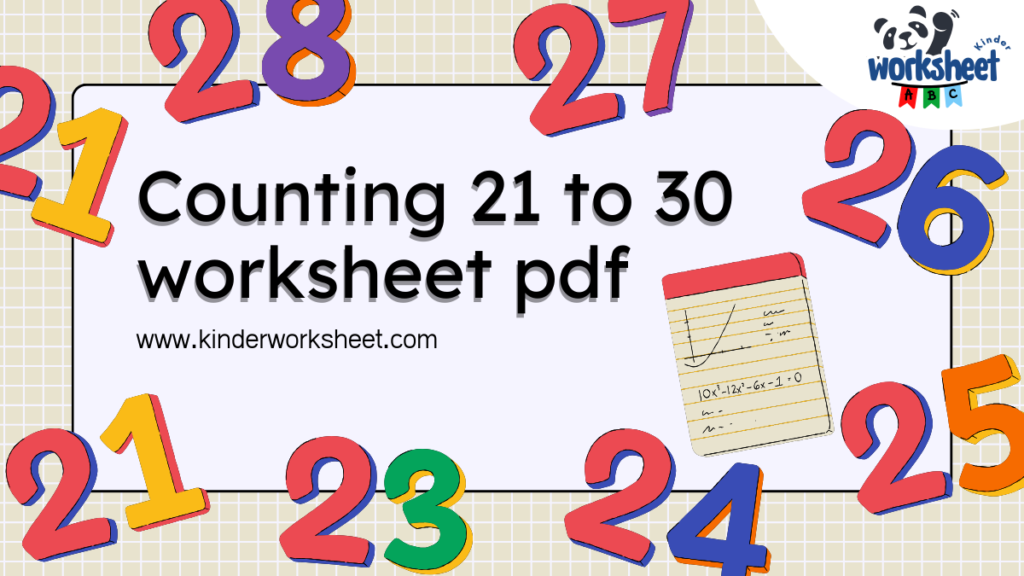 Counting 21 to 30 worksheet pdf