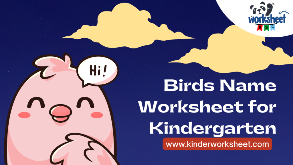 Birds Name Worksheet for Kindergarten