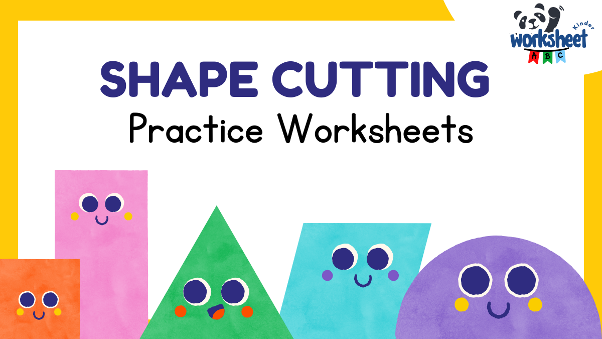 Shape Cutting Practice Worksheets